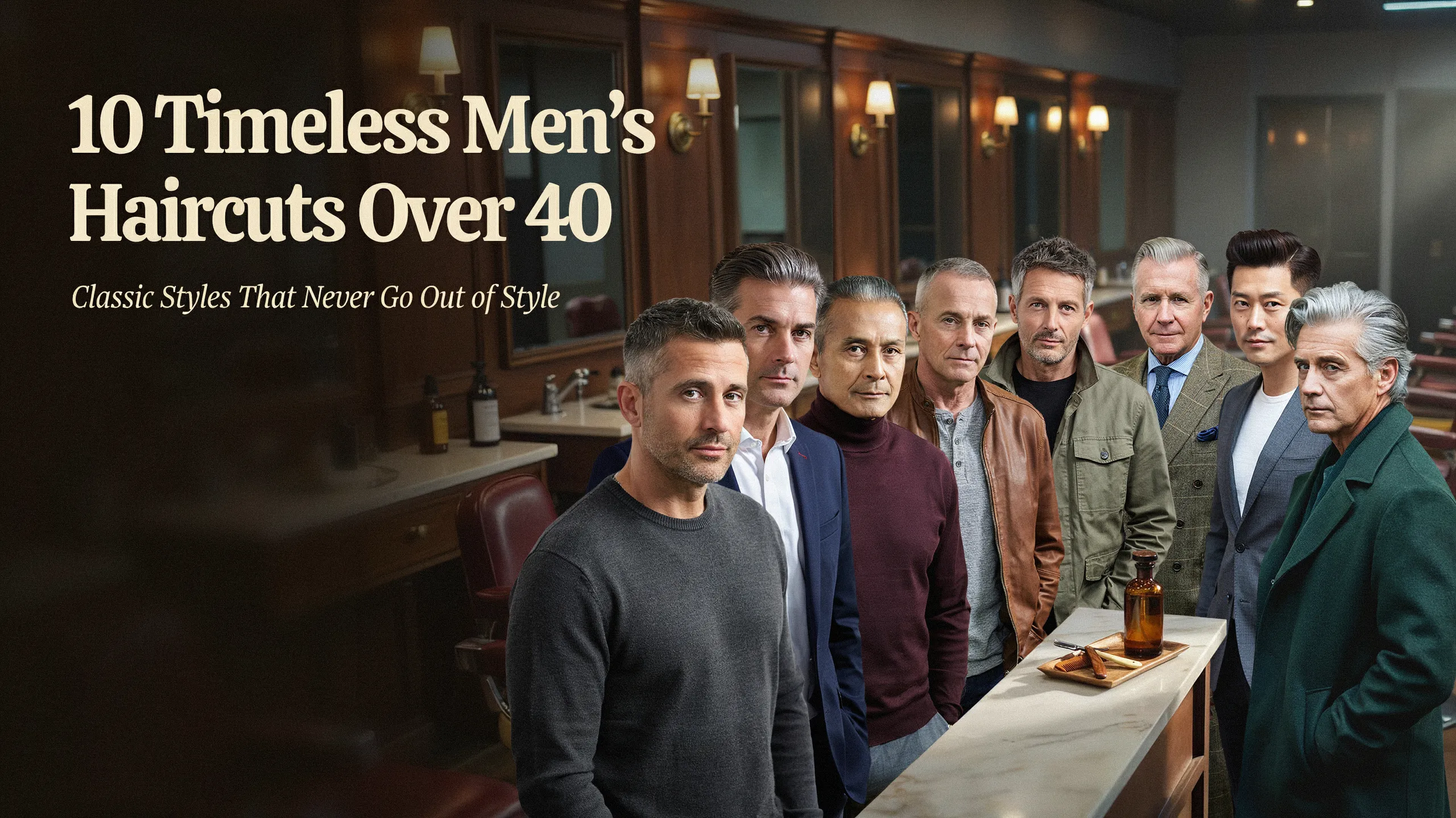 10 Timeless Men's Haircuts Over 40 That Never Go Out of Style