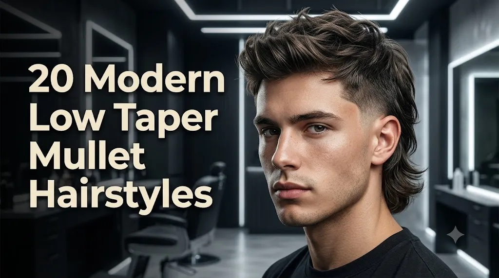 20 Modern Low Taper Mullet Hairstyles