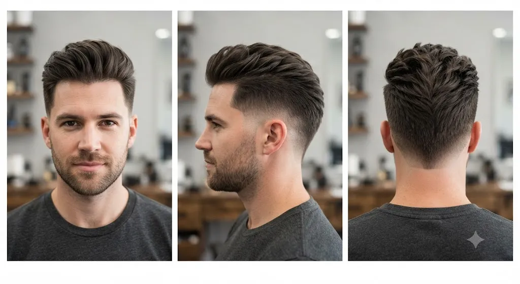 Temple Burst Fade Mohawk
