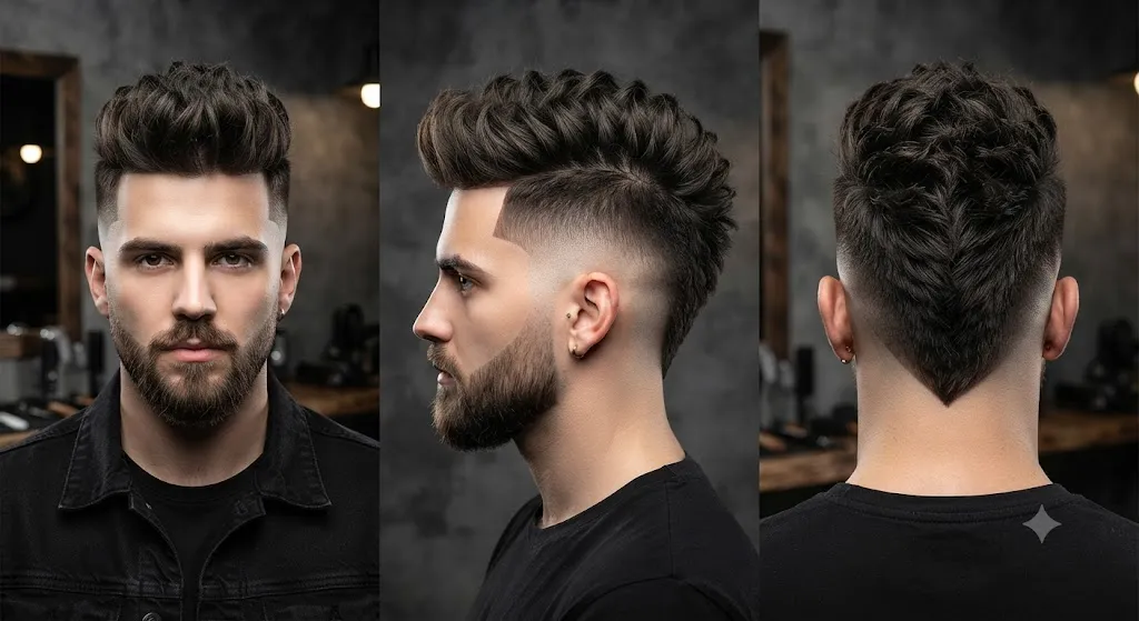 Disconnected Burst Fade Mohawk
