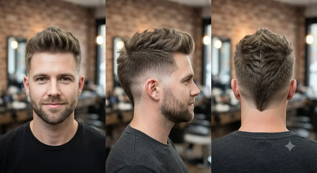 Faux Hawk Burst Fade