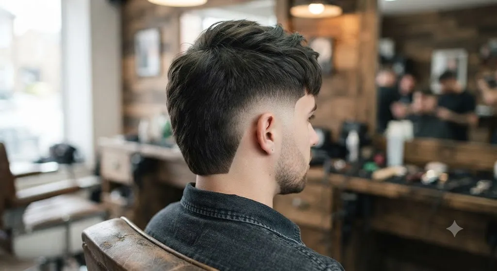 Low Burst Fade Mullet