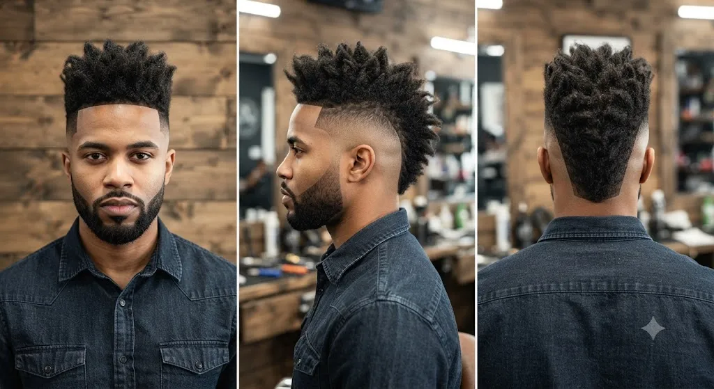 Skin Burst Fade Mohawk