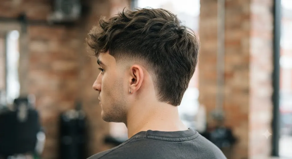 Short Burst Fade Mullet