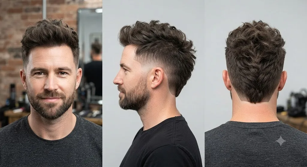 Modern Soft Burst Fade Mohawk