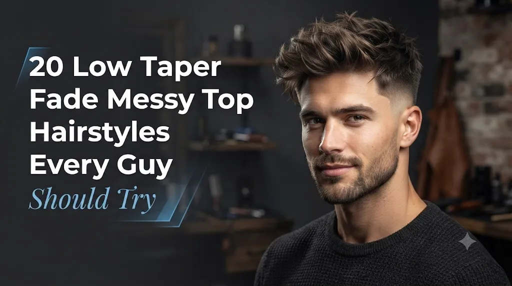 20 Low Taper Fade Messy Top Hairstyles Every Guy