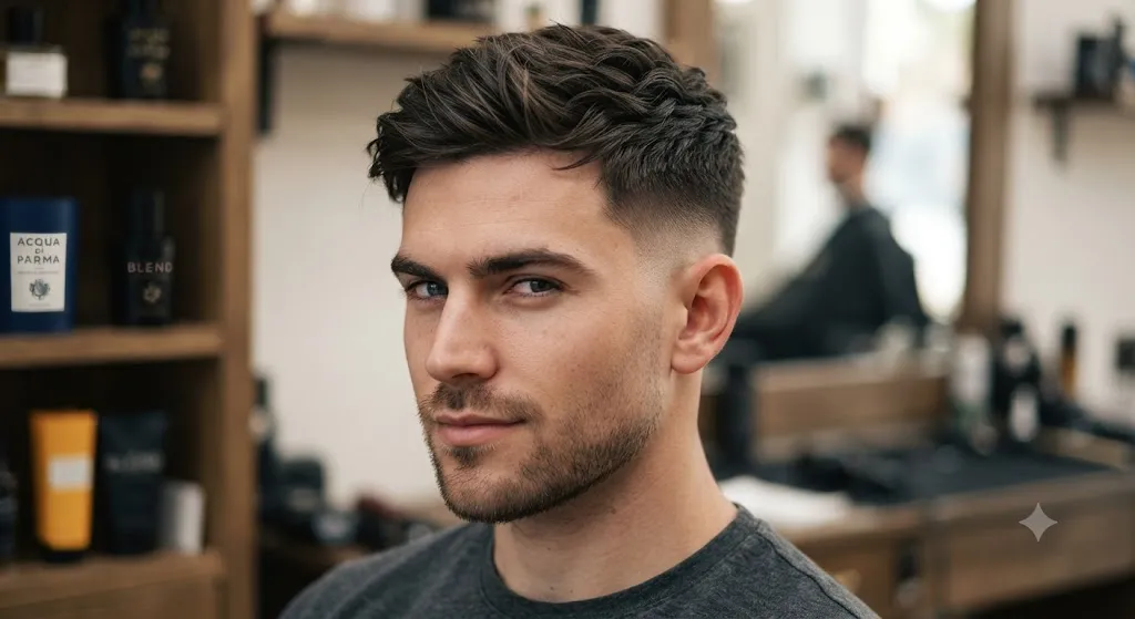 Classic Low Fade with a Short Textured Top