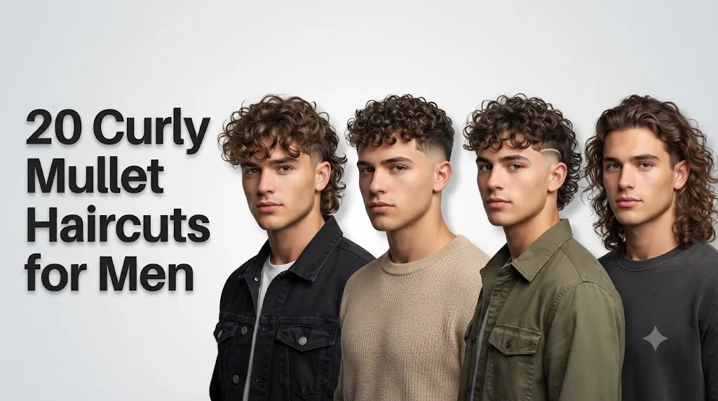 20 Curly Mullet Haircuts for Men