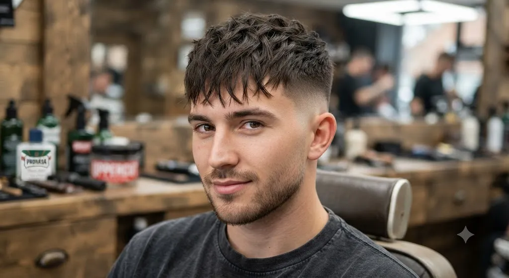 Textured Crop with Mid Fade